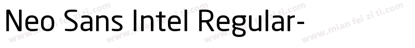 Neo Sans Intel Regular字体转换